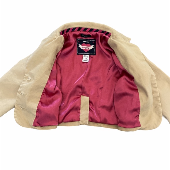 GAP BABY Size 12-18 Months Blazer Pink Lining Jacket Coat Hearts - Picture 4 of 8